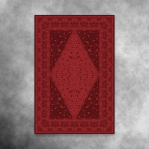 تابلوی دکوراتیو با نقوش اسلیمی متقارن و قاب‌بندی چندلایهٔ تزیینی